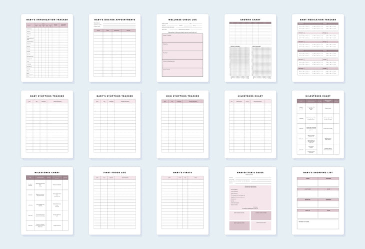 Ladystrategist Baby Planner Canva Template instagram canva templates social media templates etsy free canva templates