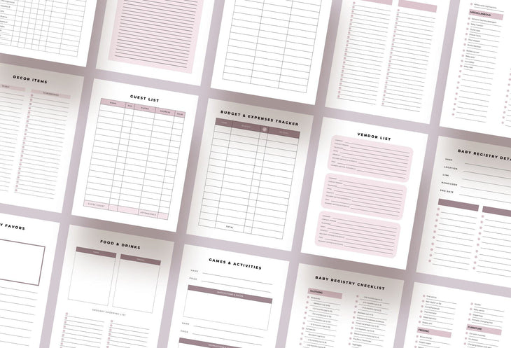 Ladystrategist Baby Shower Planner Canva Template instagram canva templates social media templates etsy free canva templates