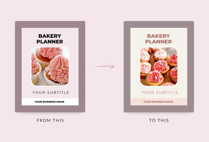 Ladystrategist Bakery Planner Canva Template instagram canva templates social media templates etsy free canva templates