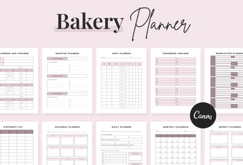Ladystrategist Bakery Planner Canva Template instagram canva templates social media templates etsy free canva templates