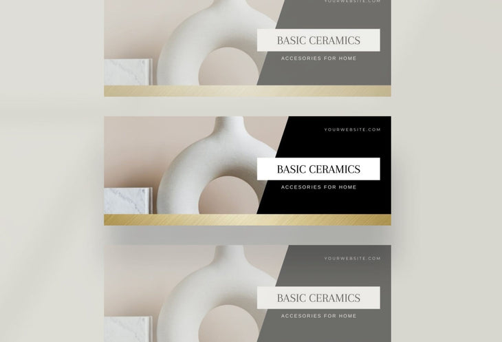 Ladystrategist Basic Ceramics Facebook Cover Canva Template instagram canva templates social media templates etsy free canva templates