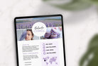 Ladystrategist Belinda Cowell Media Kit Canva Template for Influencers Rose Gold instagram canva templates social media templates etsy free canva templates
