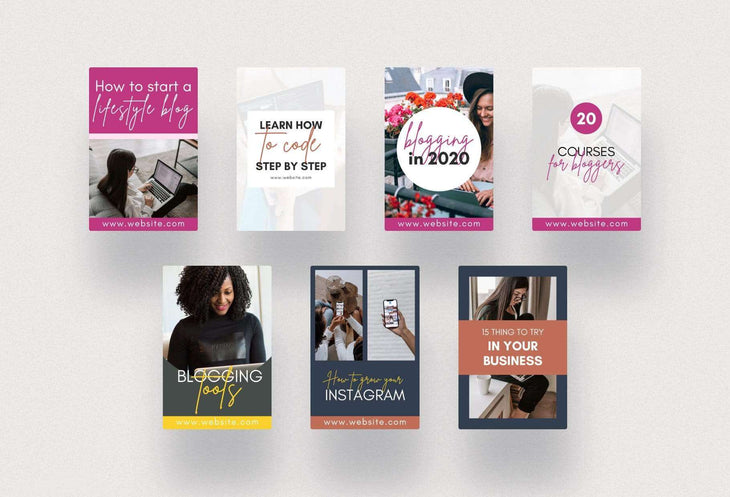 Ladystrategist Blog Pinterest Template instagram canva templates social media templates etsy free canva templates