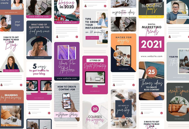 Ladystrategist Blog Pinterest Template instagram canva templates social media templates etsy free canva templates