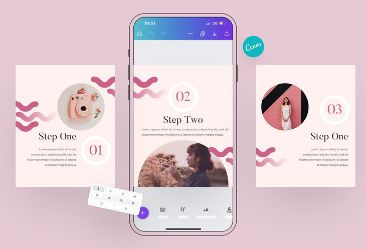 Ladystrategist Boho Carousel Instagram Engagement Booster Canva Template instagram canva templates social media templates etsy free canva templates