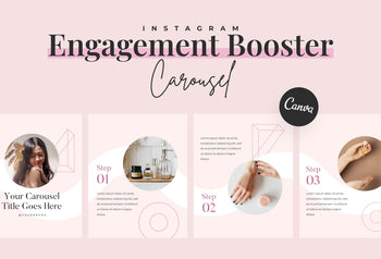 Ladystrategist Bubbles Carousel Instagram Engagement Booster Canva Template instagram canva templates social media templates etsy free canva templates