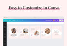 Ladystrategist Bubbles Carousel Instagram Engagement Booster Canva Template instagram canva templates social media templates etsy free canva templates