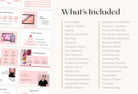 Ladystrategist Business Plan Presentation Blush Collection Fully Editable Canva Template instagram canva templates social media templates etsy free canva templates