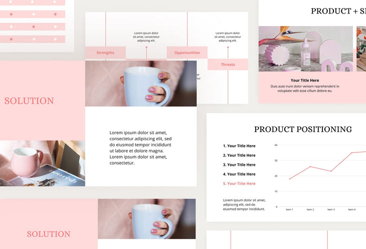 Ladystrategist Business Plan Presentation Blush Collection Fully Editable Canva Template instagram canva templates social media templates etsy free canva templates