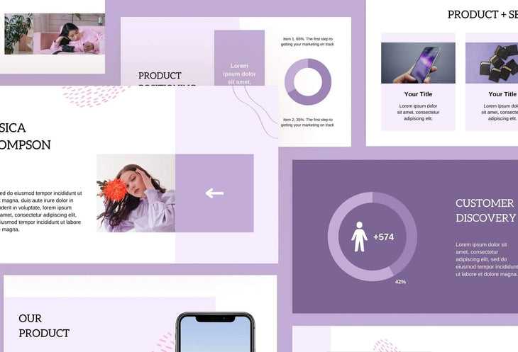 Ladystrategist Business Plan Presentation Lavanda Collection Fully Editable Canva Template instagram canva templates social media templates etsy free canva templates