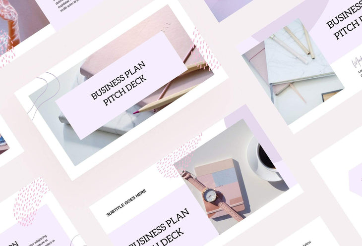 Ladystrategist Business Plan Presentation Lavanda Collection Fully Editable Canva Template instagram canva templates social media templates etsy free canva templates