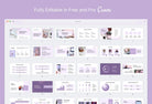 Ladystrategist Business Plan Presentation Lavanda Collection Fully Editable Canva Template instagram canva templates social media templates etsy free canva templates