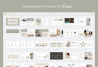 Ladystrategist Business Plan Presentation Neutral Collection Fully Editable Canva Template instagram canva templates social media templates etsy free canva templates