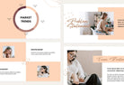 Ladystrategist Business Plan Presentation Peach Collection Fully Editable Canva Template instagram canva templates social media templates etsy free canva templates