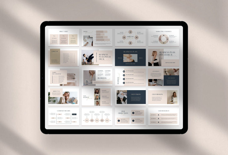 Ladystrategist Business Plan Presentation Sage Collection Fully Editable Canva Template instagram canva templates social media templates etsy free canva templates