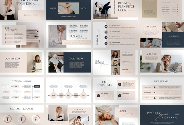 Ladystrategist Business Plan Presentation Sage Collection Fully Editable Canva Template instagram canva templates social media templates etsy free canva templates