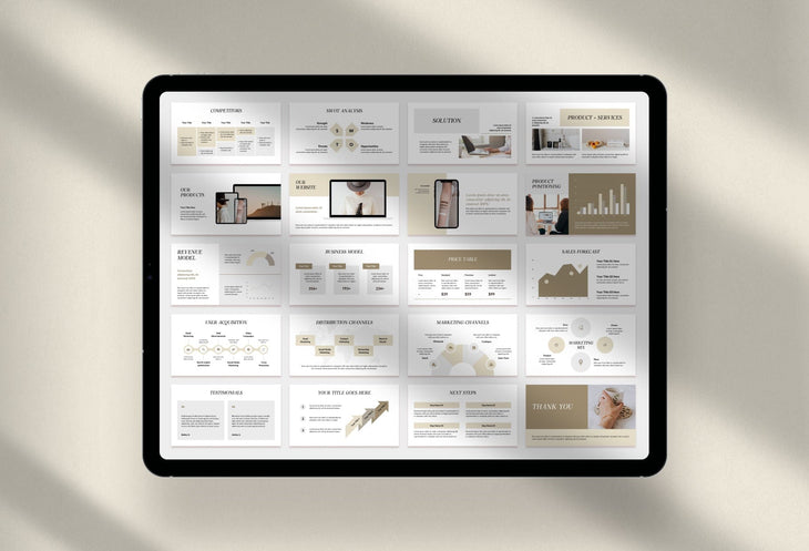 Ladystrategist Business Plan Presentation Savannah Collection Fully Editable Canva Template instagram canva templates social media templates etsy free canva templates