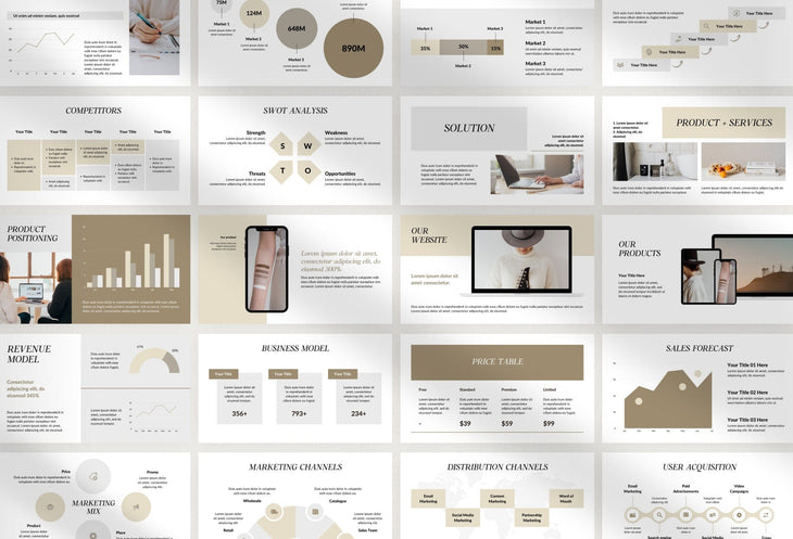 Ladystrategist Business Plan Presentation Savannah Collection Fully Editable Canva Template instagram canva templates social media templates etsy free canva templates