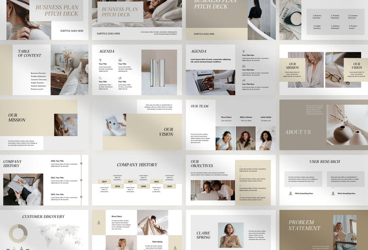 Ladystrategist Business Plan Presentation Savannah Collection Fully Editable Canva Template instagram canva templates social media templates etsy free canva templates