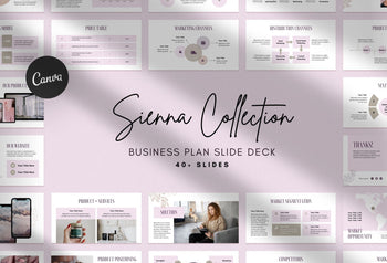 Ladystrategist Business Plan Presentation Sienna Collection Fully Editable Canva Template instagram canva templates social media templates etsy free canva templates