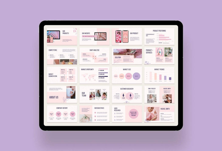 Ladystrategist Business Plan Presentation Sweet Collection Fully Editable Canva Template instagram canva templates social media templates etsy free canva templates
