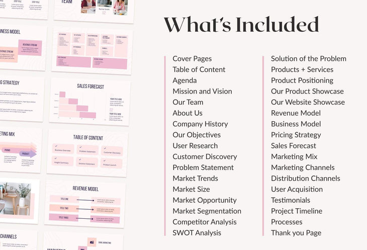 Ladystrategist Business Plan Presentation Sweet Collection Fully Editable Canva Template instagram canva templates social media templates etsy free canva templates