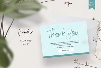 Ladystrategist Candace Printable Thank You Card Packaging Insert Note Canva Template instagram canva templates social media templates etsy free canva templates