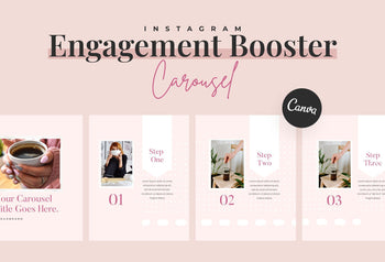 Ladystrategist Candy Carousel Instagram Engagement Booster Canva Template instagram canva templates social media templates etsy free canva templates