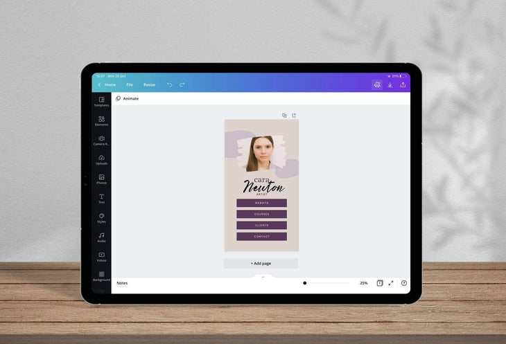 Ladystrategist Cara Instagram Link in Bio Canva Landing Page Website instagram canva templates social media templates etsy free canva templates