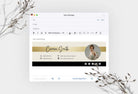 Ladystrategist Carmen Email Signature Template Editable Canva Template Rose Gold instagram canva templates social media templates etsy free canva templates