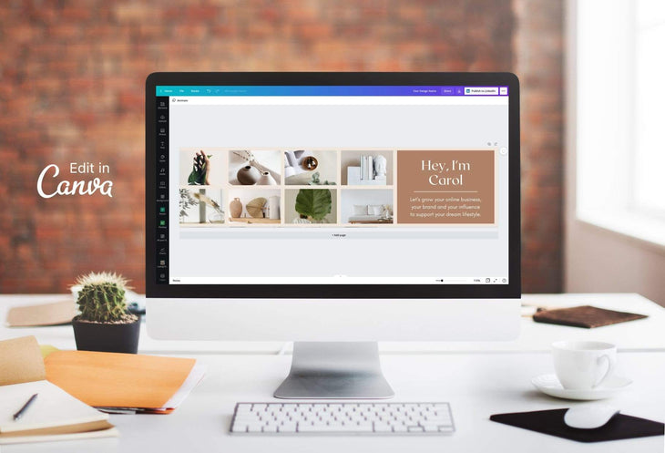 Ladystrategist Carol Linked In Banner Canva Template instagram canva templates social media templates etsy free canva templates