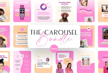 Ladystrategist Shop Carousel Bundle instagram canva templates social media templates etsy free canva templates