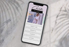 Ladystrategist Charlotte Instagram Link in Bio Canva Landing Page Website instagram canva templates social media templates etsy free canva templates