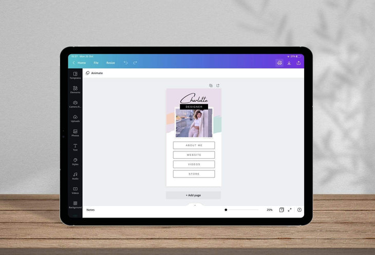 Ladystrategist Charlotte Instagram Link in Bio Canva Landing Page Website instagram canva templates social media templates etsy free canva templates
