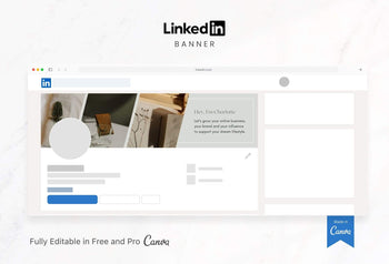 Ladystrategist Charlotte Linked In Banner Canva Template instagram canva templates social media templates etsy free canva templates