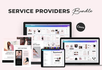 Ladystrategist Chic Service Providers Canva Bundle instagram canva templates social media templates etsy free canva templates