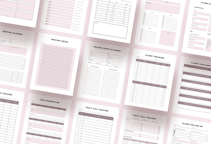 Ladystrategist Client Management Planner Canva Template instagram canva templates social media templates etsy free canva templates