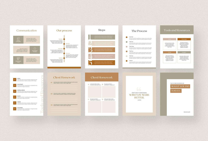 Ladystrategist Client Welcome Packet Canva Template instagram canva templates social media templates etsy free canva templates