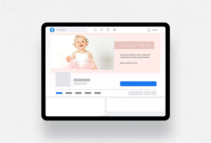 Ladystrategist Cool Studios Facebook Cover for Photographers Editable Canva Template instagram canva templates social media templates etsy free canva templates