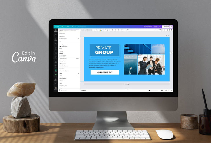 Ladystrategist Copy of Facebook Group Banner Sky Blue Canva Templates instagram canva templates social media templates etsy free canva templates