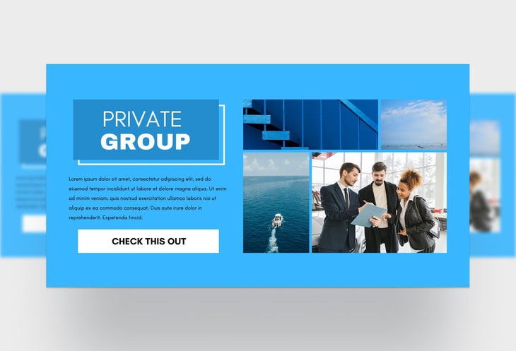 Ladystrategist Copy of Facebook Group Banner Sky Blue Canva Templates instagram canva templates social media templates etsy free canva templates