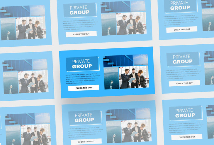 Ladystrategist Copy of Facebook Group Banner Sky Blue Canva Templates instagram canva templates social media templates etsy free canva templates