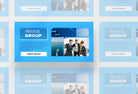 Ladystrategist Copy of Facebook Group Banner Sky Blue Canva Templates instagram canva templates social media templates etsy free canva templates