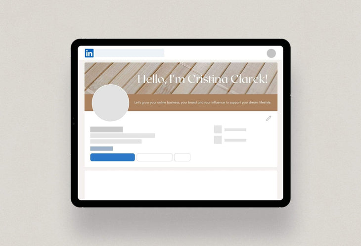 Ladystrategist Cristina Linked In Banner Canva Template instagram canva templates social media templates etsy free canva templates