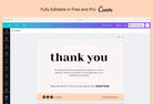 Ladystrategist Cynthia Printable Thank You Card Packaging Insert Note Canva Template instagram canva templates social media templates etsy free canva templates
