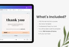 Ladystrategist Cynthia Printable Thank You Card Packaging Insert Note Canva Template instagram canva templates social media templates etsy free canva templates