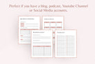 Ladystrategist Daily and Weekly Planners and Overview Printable + Editable Canva Planner Template instagram canva templates social media templates etsy free canva templates
