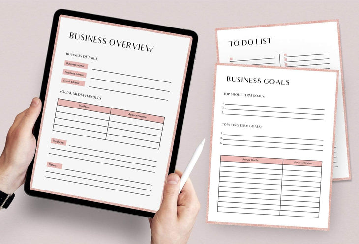 Ladystrategist Daily and Weekly Planners and Overview Printable + Editable Canva Planner Template instagram canva templates social media templates etsy free canva templates