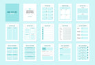 Ladystrategist Dark Cyan Manifestation Dream Life Book Canva Template Printable and Editable instagram canva templates social media templates etsy free canva templates