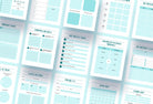 Ladystrategist Dark Cyan Manifestation Dream Life Book Canva Template Printable and Editable instagram canva templates social media templates etsy free canva templates